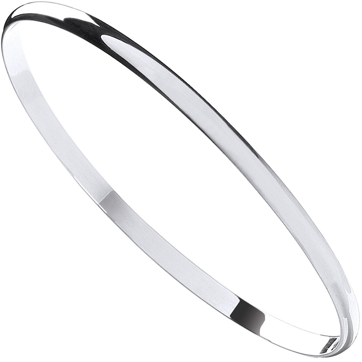 Silver 4mm D - Shaped Slave Bangle - Luxury Watch - Certified Authentic - Swiss Made – Luxury Watch by Imperial Time U